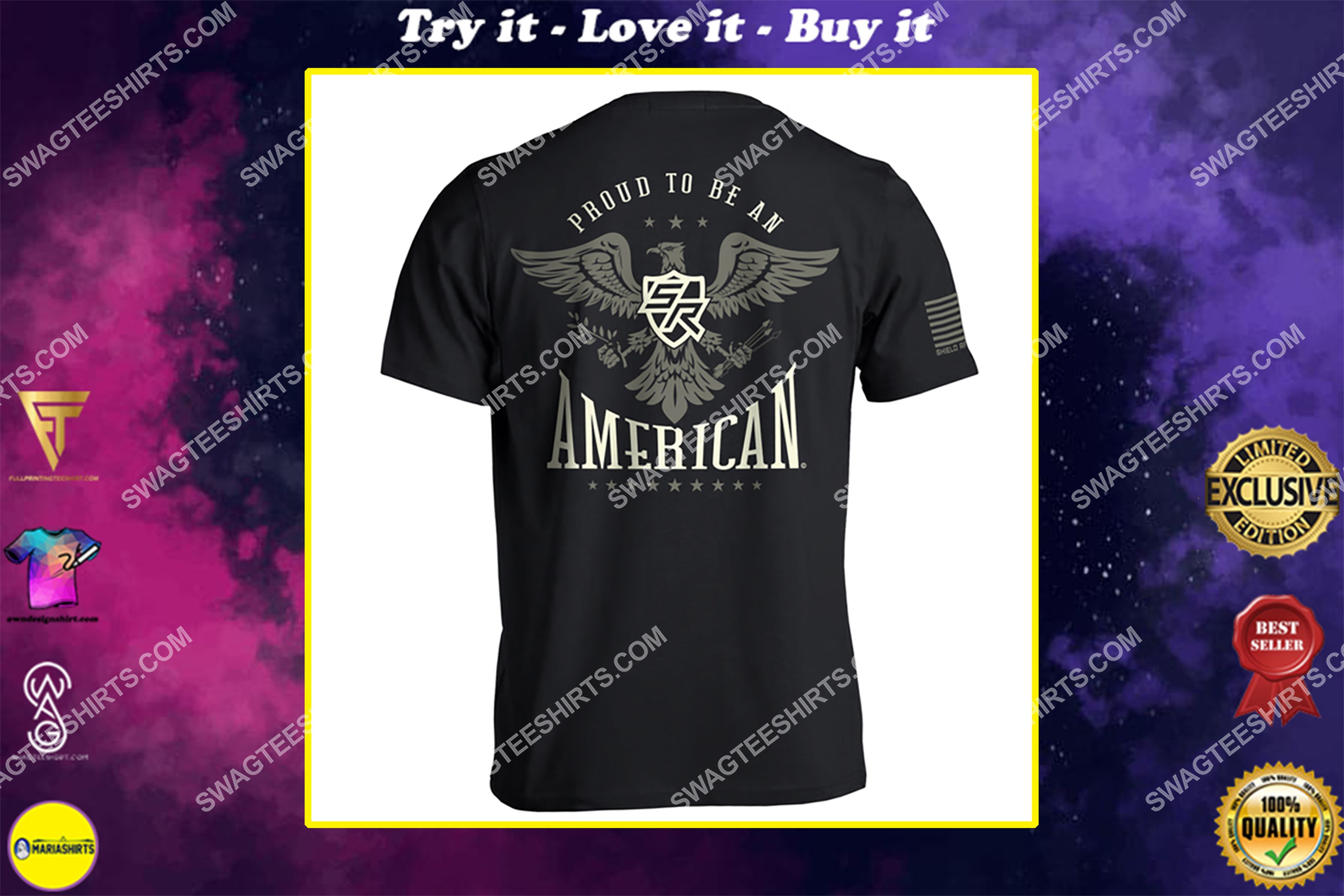 [special edition] shield republic proud to be an american political shirt – maria