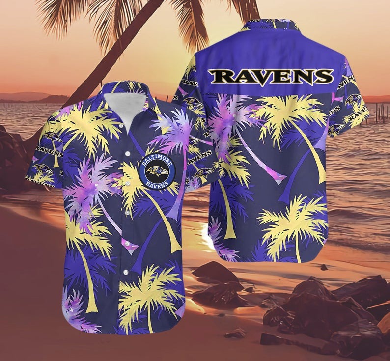 Baltimore Ravens NFL Hawaiian Shirt M4