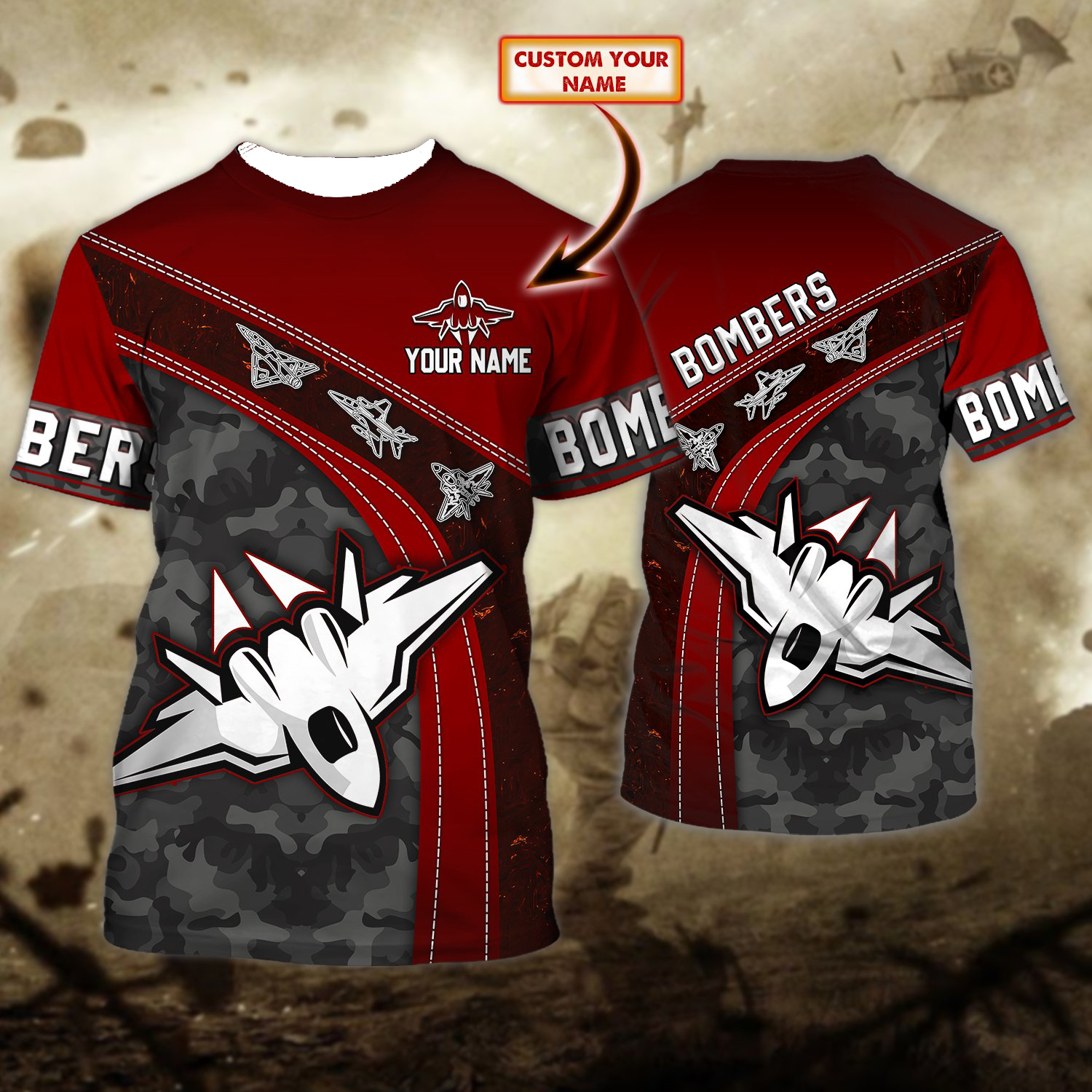 Essendon Bombers Personalized 3D Full Print Shirt