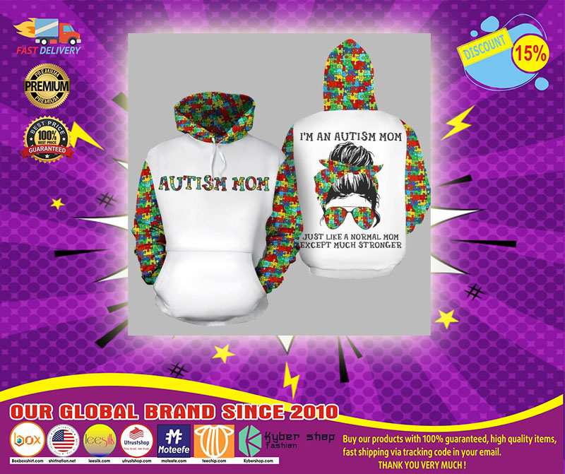 Autism mom 3D Hoodie custom personalized name1