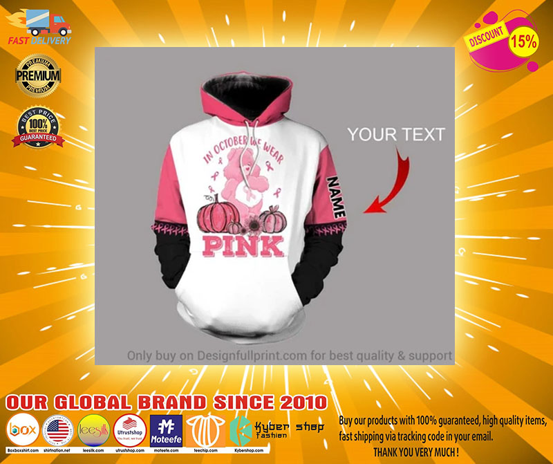 In october wear pink 3D custom personalized name 3d hoodie2