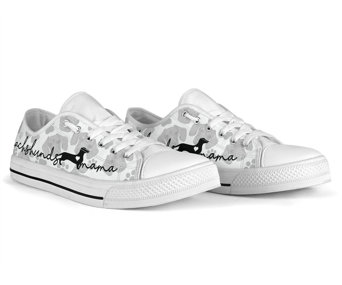 Dachshund lovers mama low top shoes sneaker4