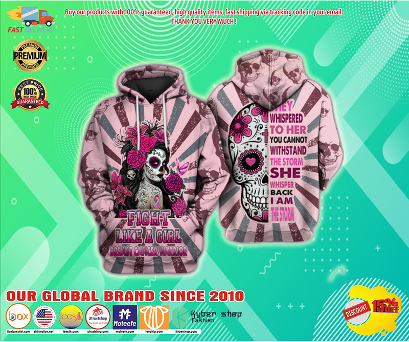 Cancer awareness 3d hoodie 1