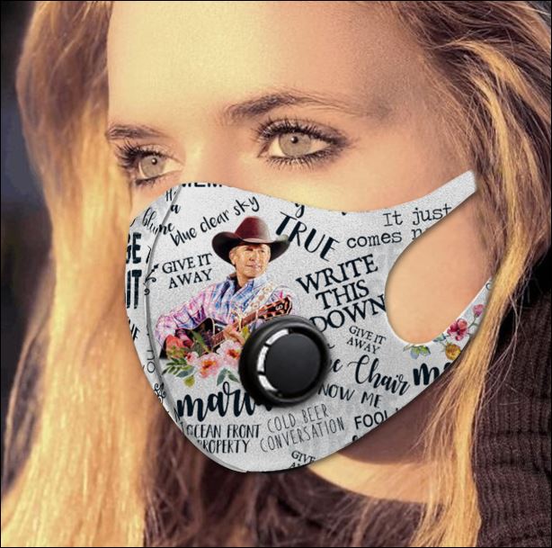 George Strait filter activated carbon face mask 1