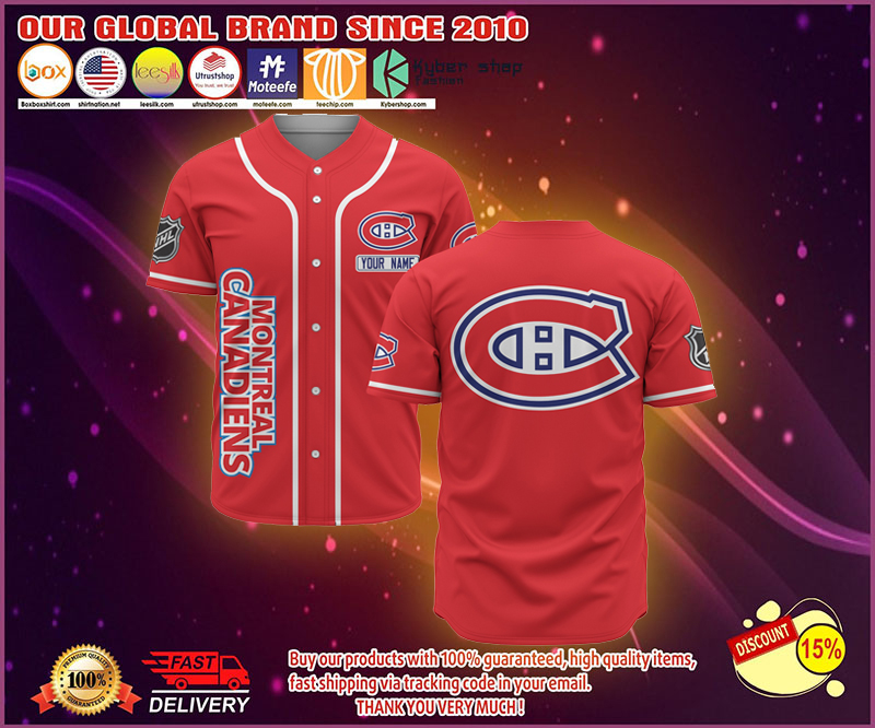 Montreal Canadiens baseball jersey shirt 1