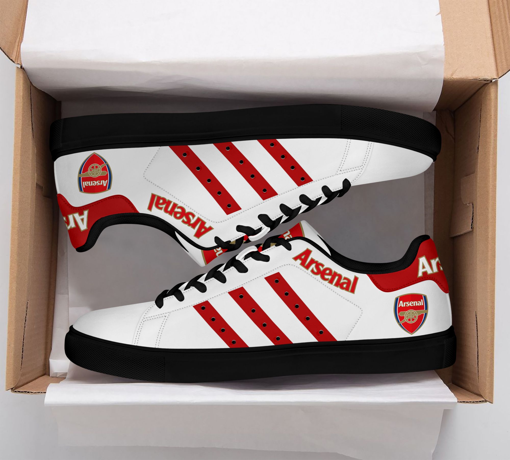 Arsenal stan smith low top shoes 1