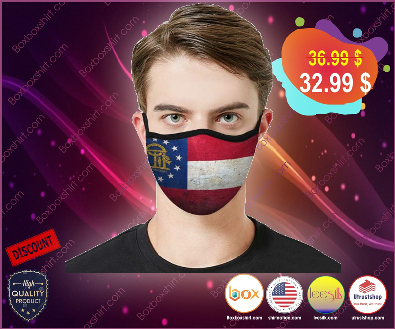 Grunge Flag Of Georgia Cloth Face Mask – LIMITED EDTION