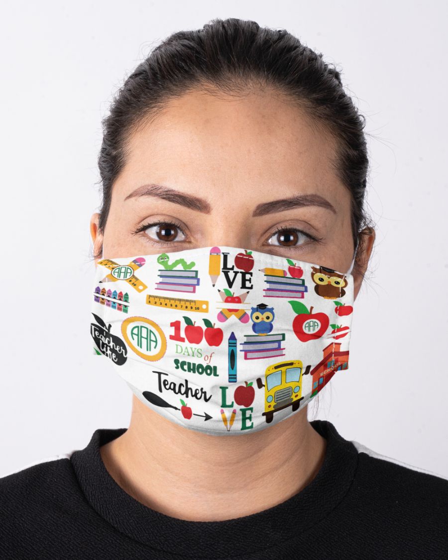 Back to school owl face mask