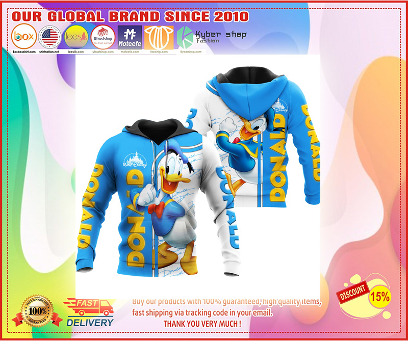 Donald duck 3d hoodie 3
