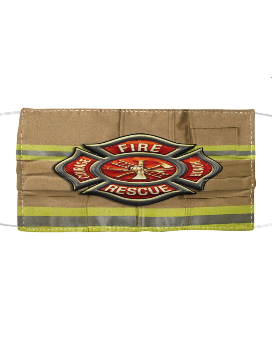 Firefighter fire honor rescue courage face mask
