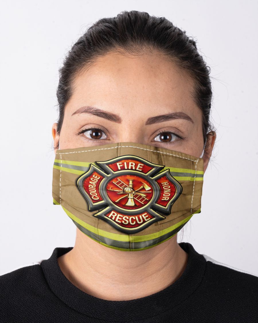 Firefighter fire honor rescue courage face mask