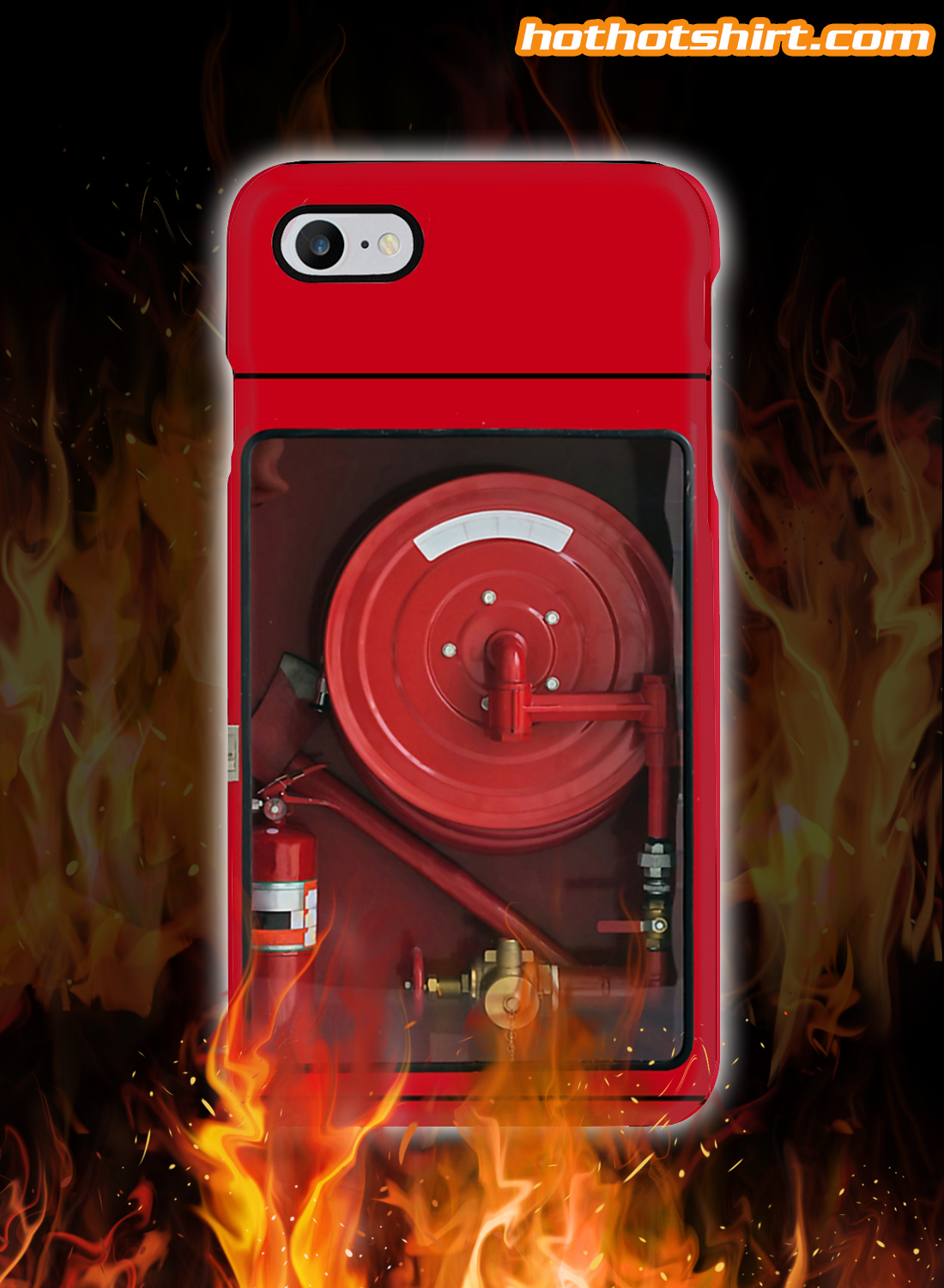 Firefighters hose phone case