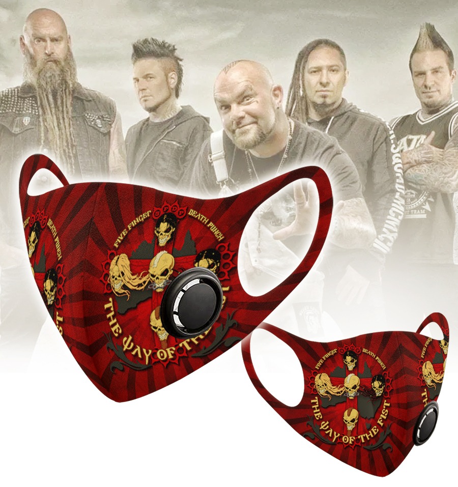 Five finger death punch the day of the fist face mask – LIMITED EDITION