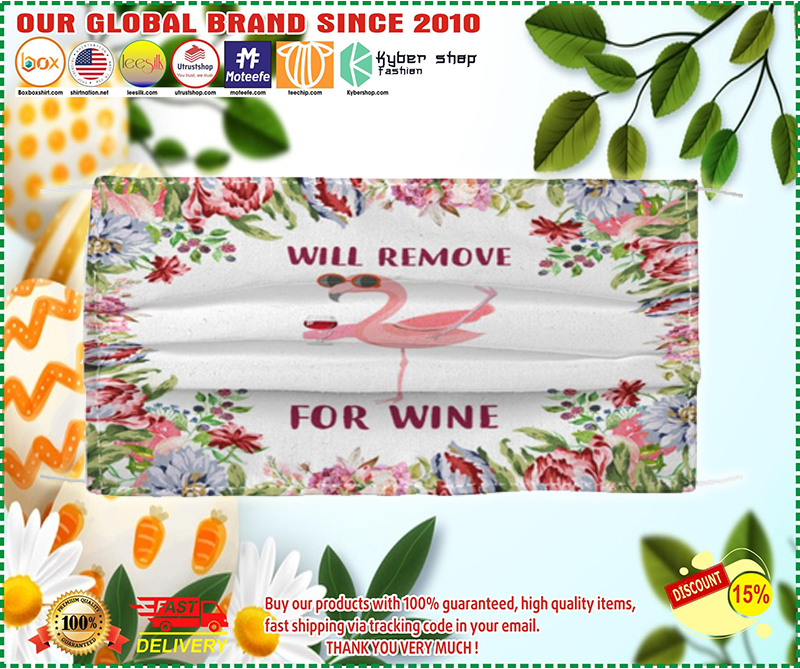 Flamingo will remove for wine mask -BBS