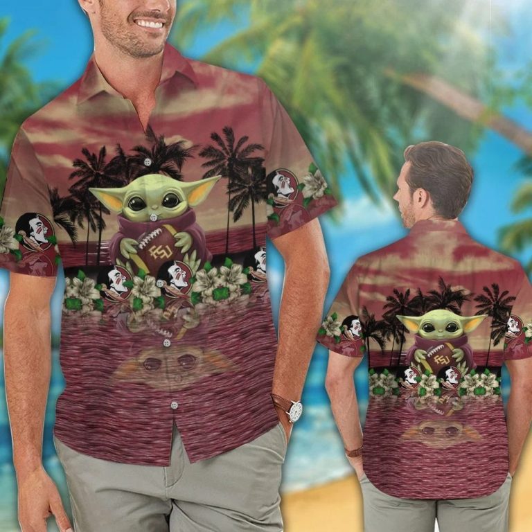 Florida State Seminoles And Baby Yoda Hawaiian Shirt, Shorts
