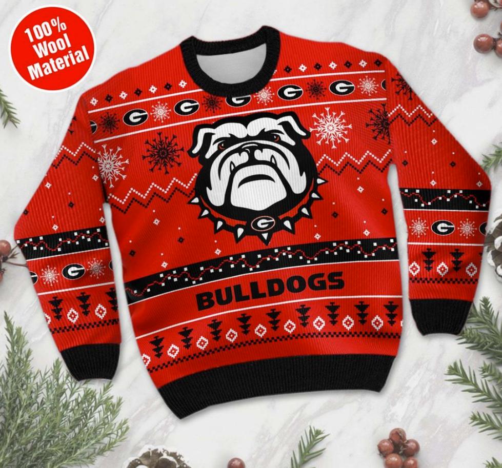 Georgia Bulldogs football ugly sweater 1