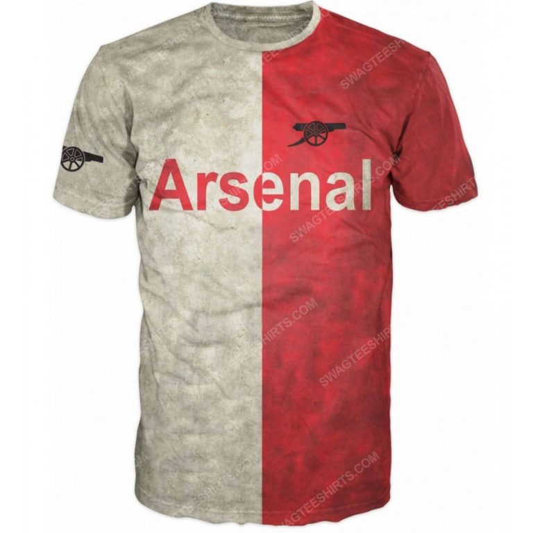 Football club arsenal you can't buy class full printing shirt - front