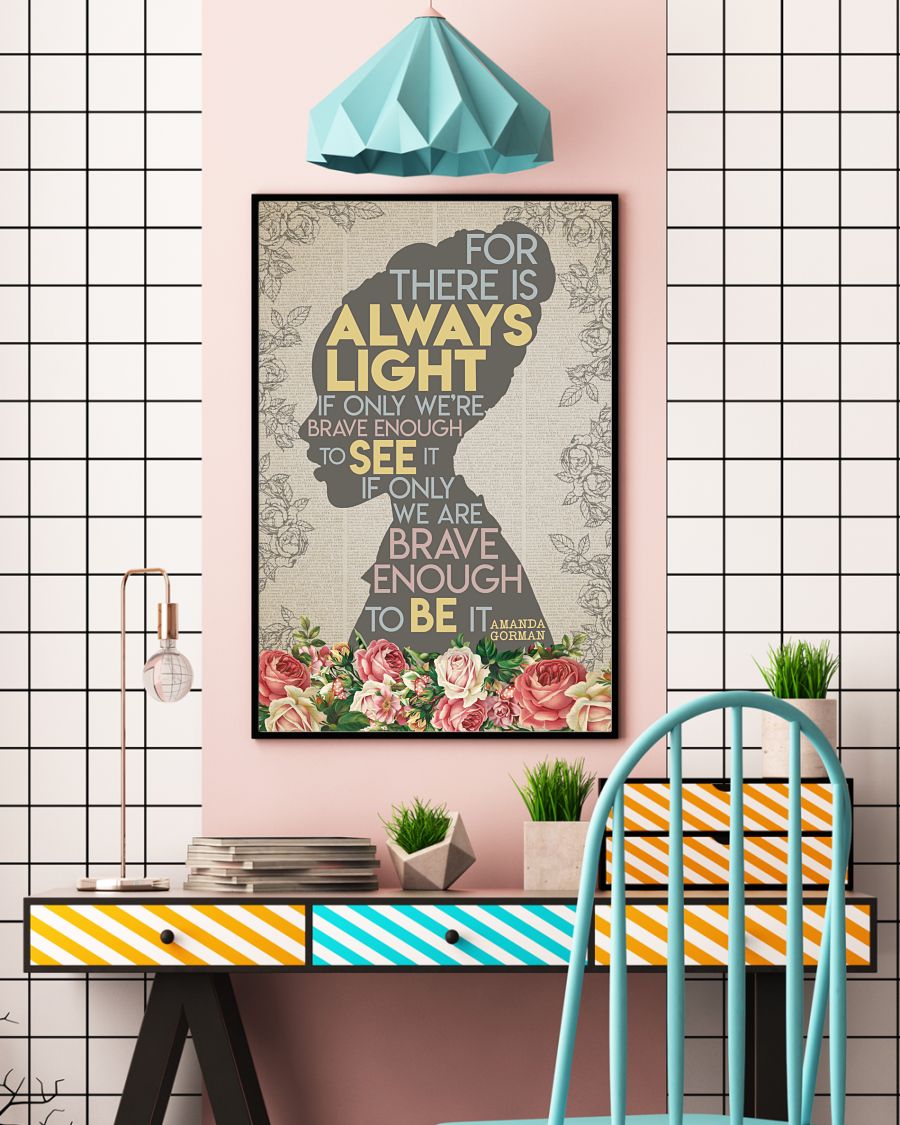 For there is always light Amanda Gorman poster 3