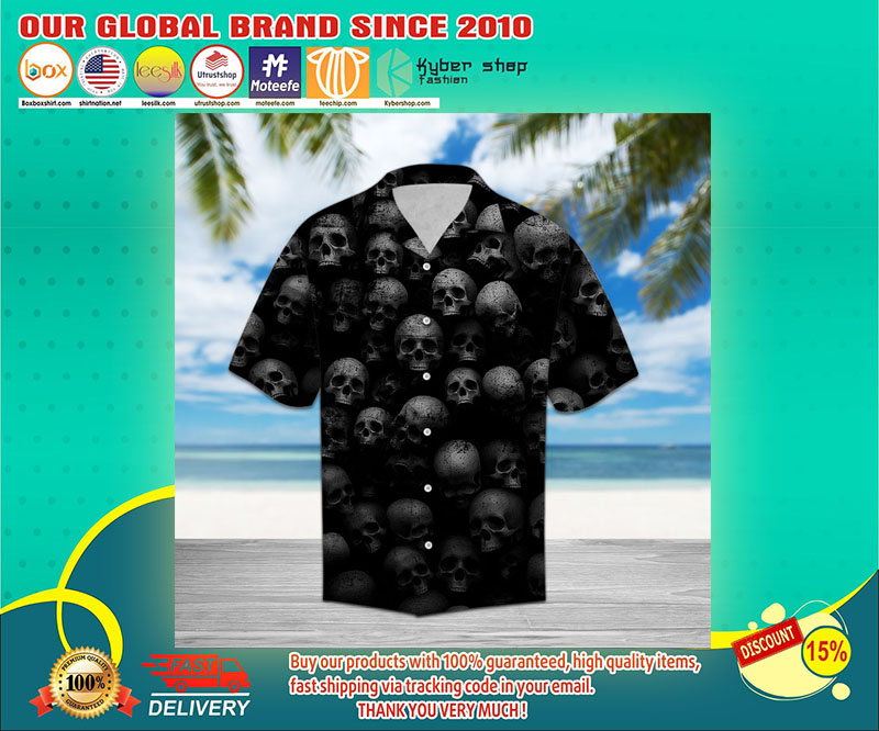 Skull hawaiian shirt