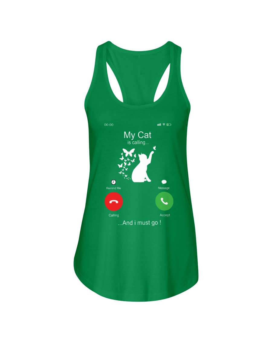 My Cat is calling and I must go tank top