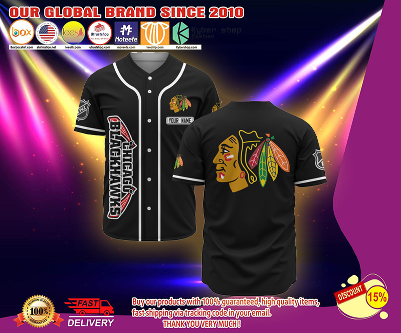 Chicago Blackhawks baseball jersey shirt 2