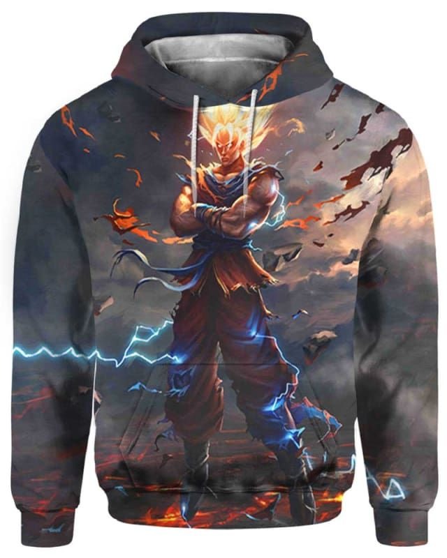 Volcano Goku 3D Hoodie – BBS