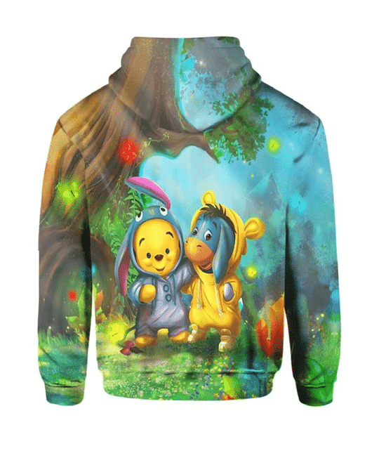 Eeyore And Pikachu 3d all over print Hoodie2