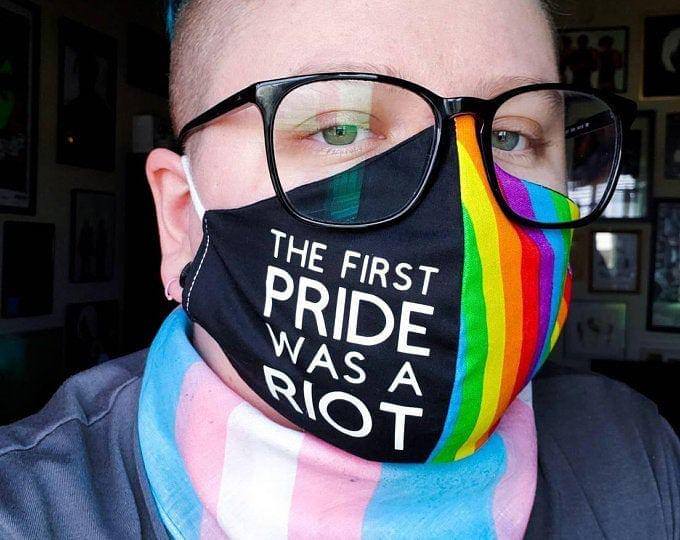 The first pride was a riot face mask - pic 1