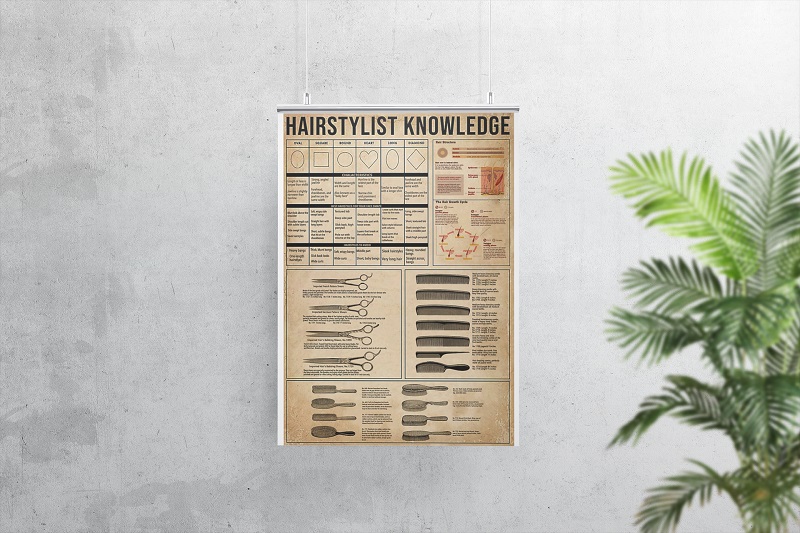 Hairstylist knowledge poster – pdn