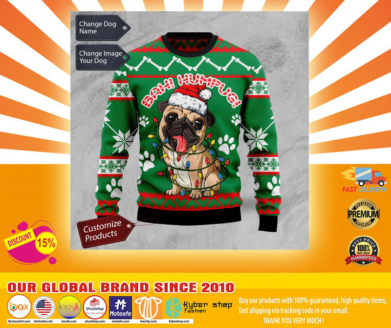 Bah humpug ugly Christmas sweater4