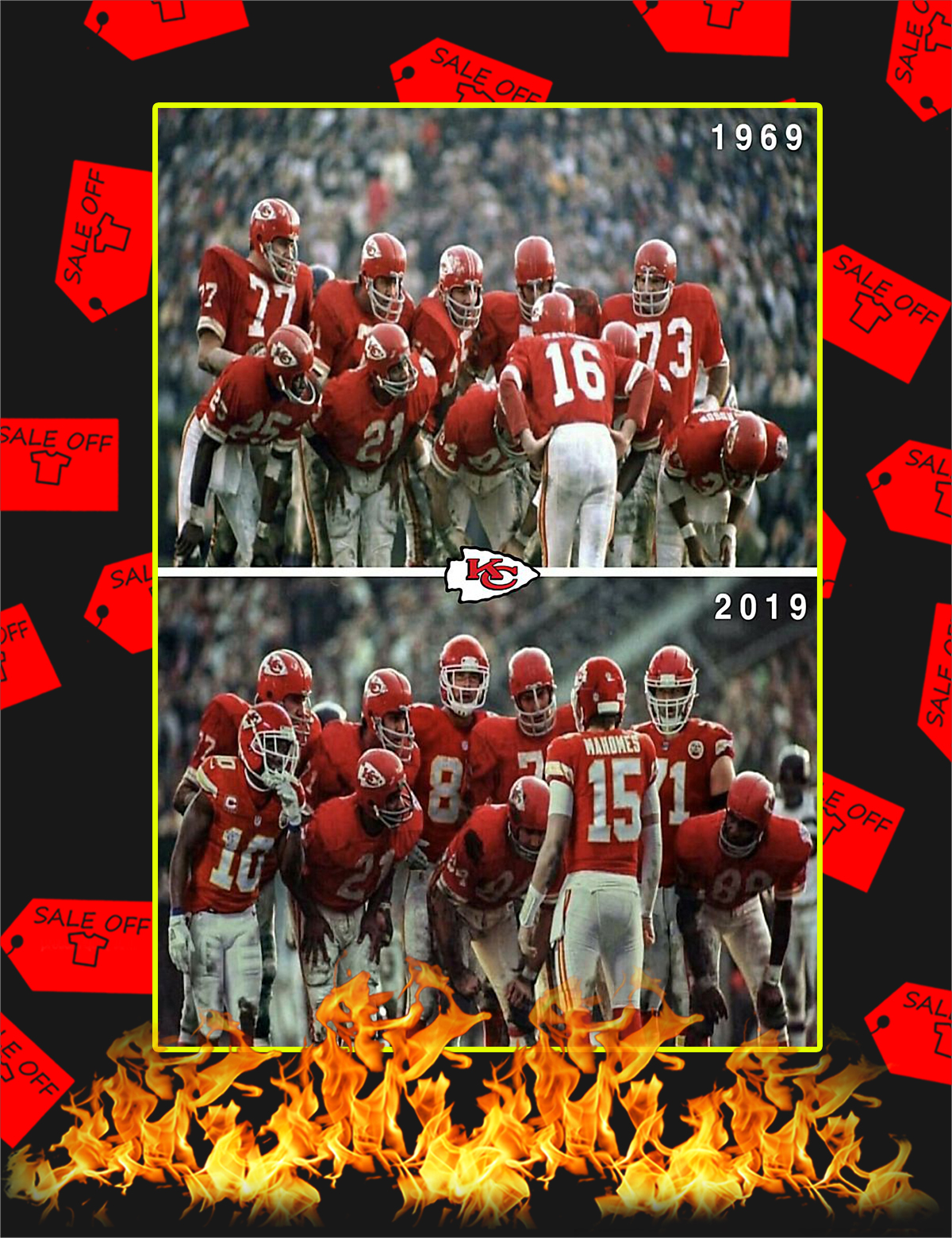 Kansas City Chiefs 1969 2019 Super Bowl Poster