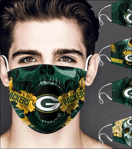 Green Bay Packers skull face mask