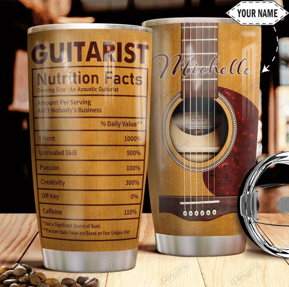 Personalized guitarist tumbler – dnstyles