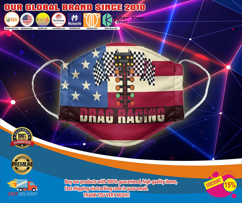 American flagDrag racing face mask1