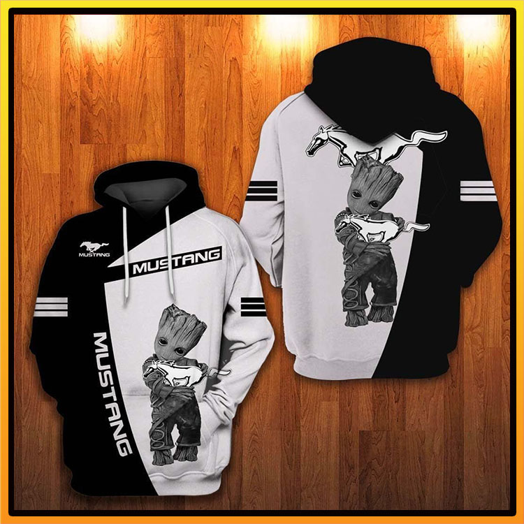 Groot Mustang Logo 3D Hoodie1