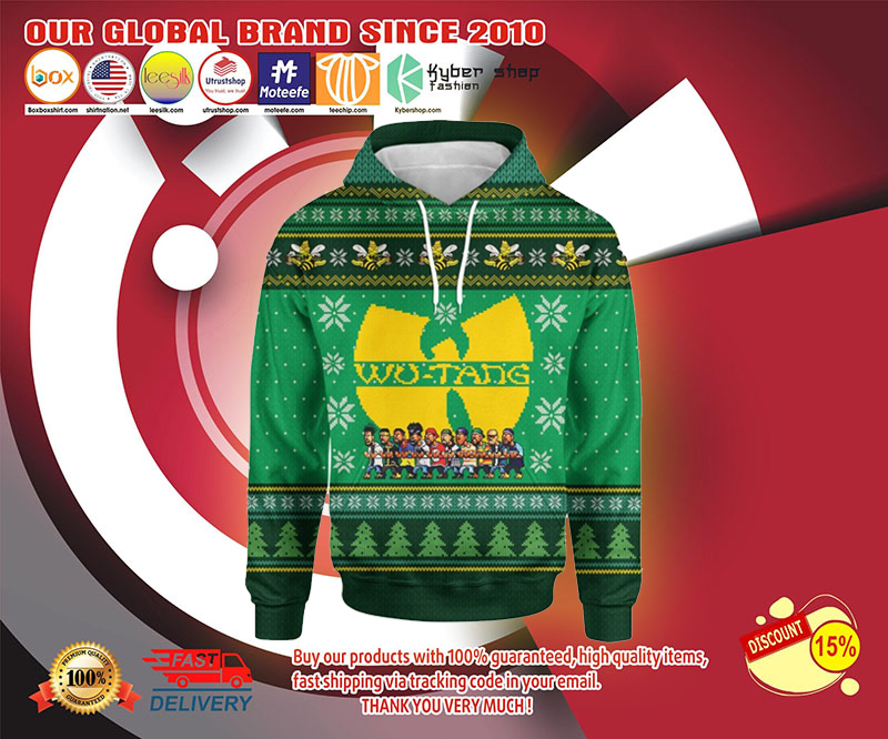 Wutang clan 3d over print hoodie 4
