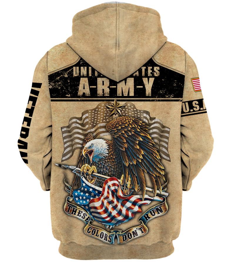 United States Army These Color Don't Run Eagle 3d shirt, hoodie 2.1