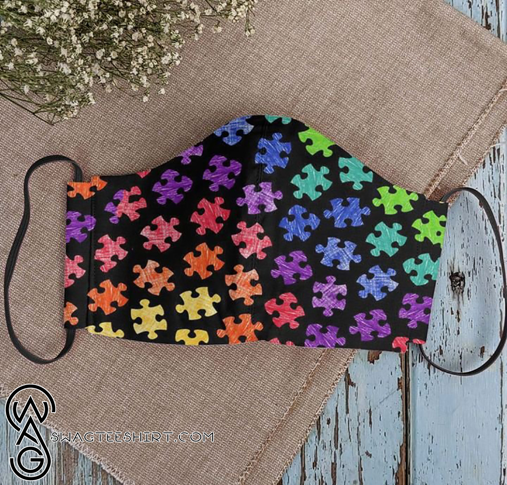 World autism awareness day anti-dust face mask