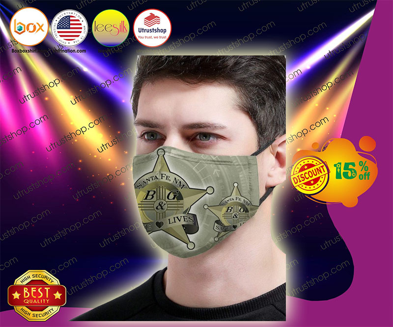 Santa Fe BG and save lives face mask 3
