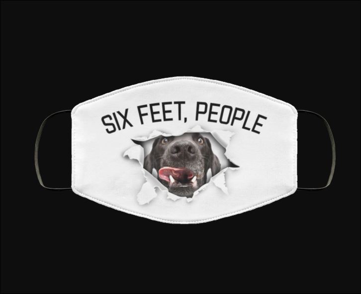 Labrador six feet people face mask