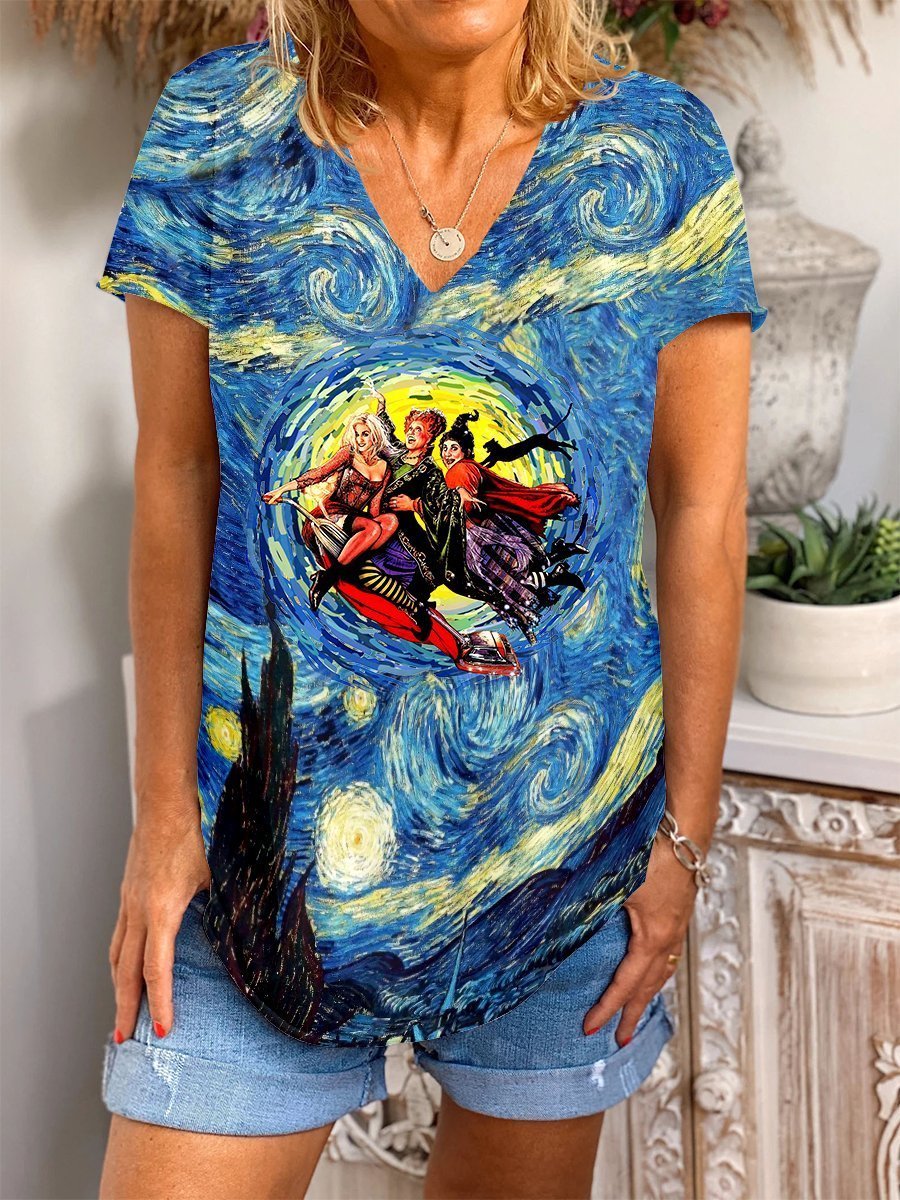 Hocus Pocus movie 3d Starry night shirt – LIMITED EDITION