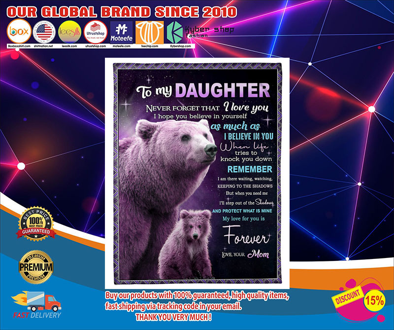 Bear to my daughter blanket – LIMITED EDITION