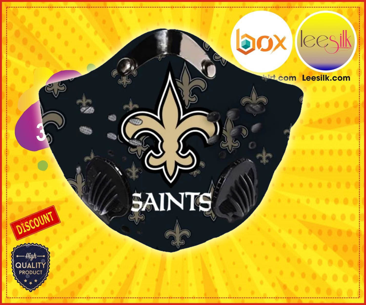 NFL New Orleans Saints face mask 2