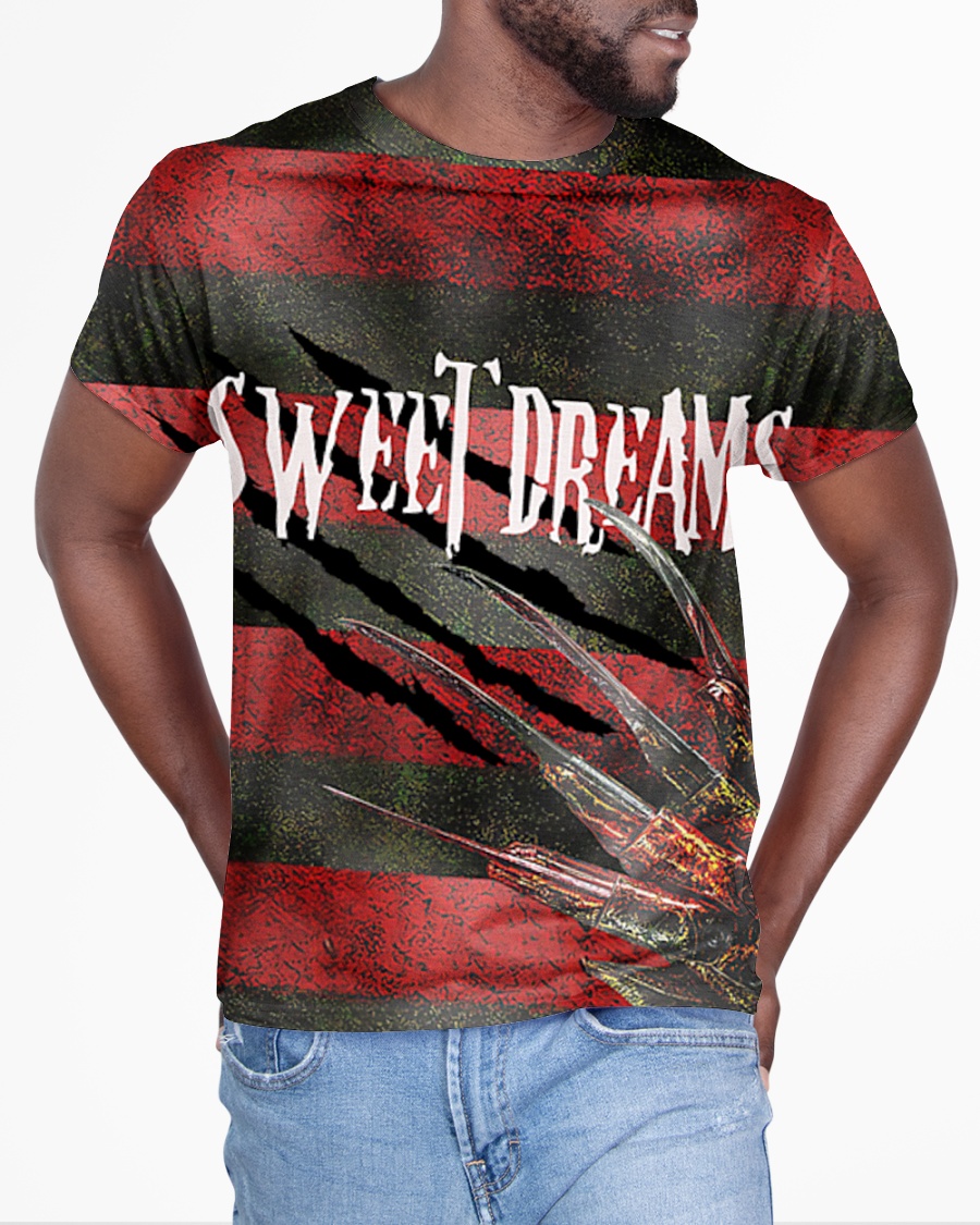 Freddy Krueger sweet dreams one two 3d all over printed t-shirt 3
