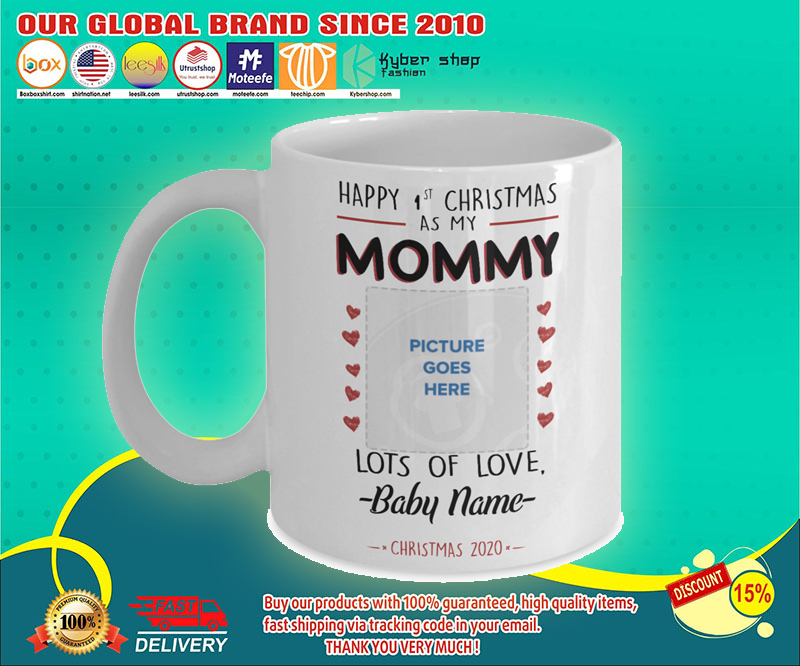 Happy 1st Christmas as Mommy custom personalised name 1