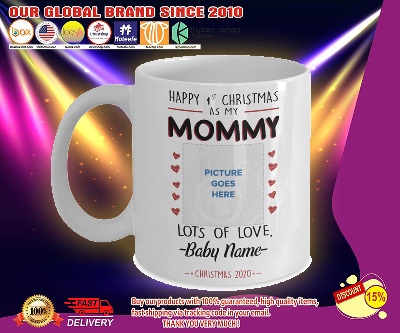 Happy 1st Christmas as Mommy custom personalised name 3