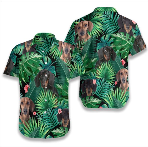 Dachshund Tropical hawaiian shirt