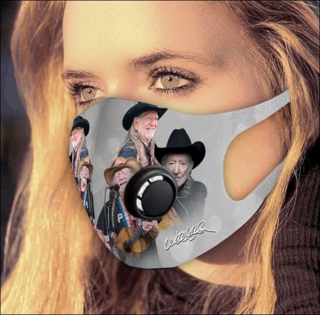 Willie Nelson filter activated carbon face mask
