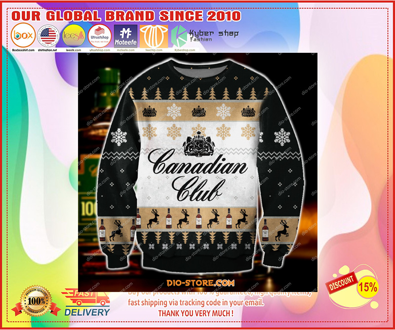 Canadian club knitting pattern 3d print ugly sweater 3