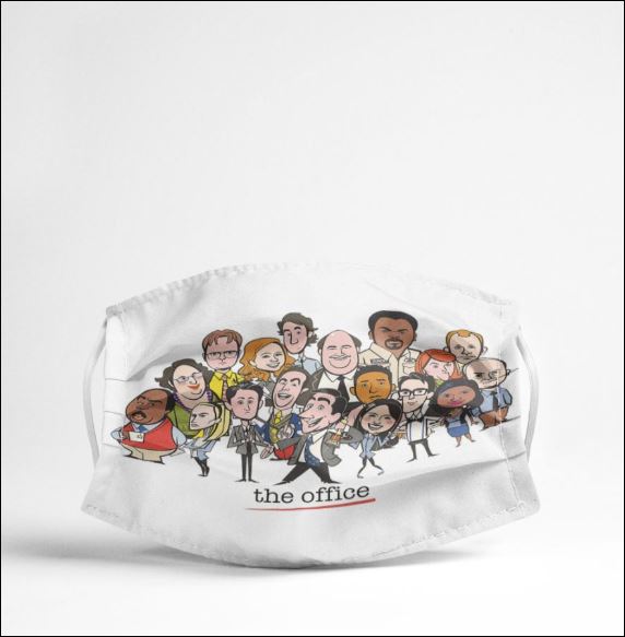 The Office chibi characters face mask